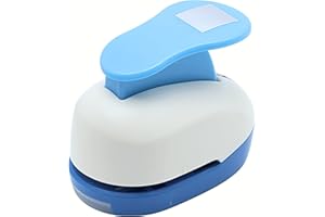Square Punch 1 inch Craft Lever Punch Handmade Paper Punch for Crafting Scrapbooking,DIY Card Making Candy Colour by Rondam