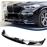 XPHAZZ G05 Front Lip Fit for BMW 2019-2023 X5 G05 M50i M-Sport Pre-lci | XPHAZZ Gloss Black Fit for M50i xDrive50i sDrive40i Lower Bumper Chin Spoiler Splitter Air Dam Tape-On Exterior Add-On Trim