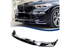XPHAZZ G05 Front Lip Compatible with (2019-2023) BMW X5 G05 M-Sport Model M50i ABS Gloss Black Bumper Spoiler Air Splitter
