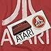 Popfunk Atari Logo Retro Video Game Royal Red Heather T Shirt & Stickers (Large)
