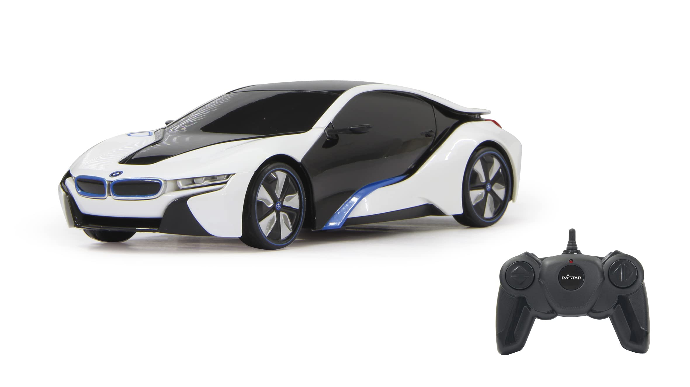 Jamara 404495 27 MHz 1:24 Scale White BMW i8 Deluxe Car