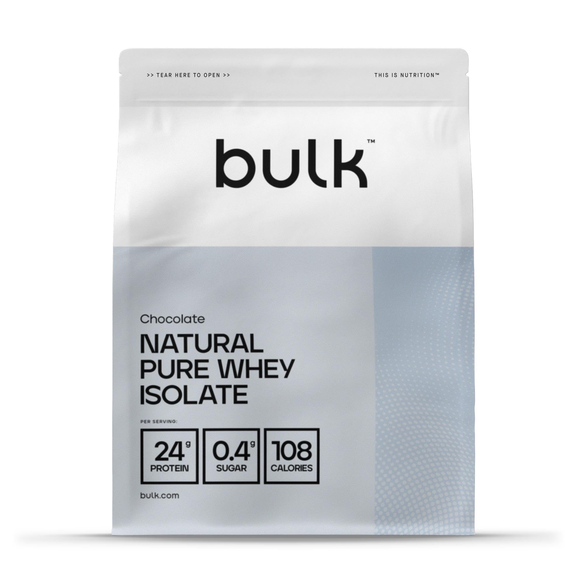 Bulk Natural Pure Whey Protein Isolate, No Artificial Sweetners, Chocolate, 2.5 kg, Packaging May Vary