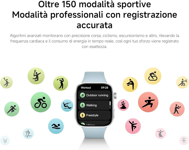 Redmi Watch 6, Smartwatch Uomo Donna, Batteria 24 Giorno, Nero
