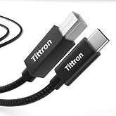 Tritton TrackSync100 USB-C to MIDI Cable, 3.3ft/1m, Shielded Interface | Shielded MIDI Data Cord for Keyboard, Digital Piano, Audio Interface, Synth. For MacBook, Tablets, PC. Plug &amp; Play Connect