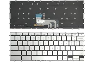 New US Silver English Backlit Laptop Keyboard (Without palmrest) for ASUS Chromebook C434 C434T C434TA C434TA-DSM4T Light Bac