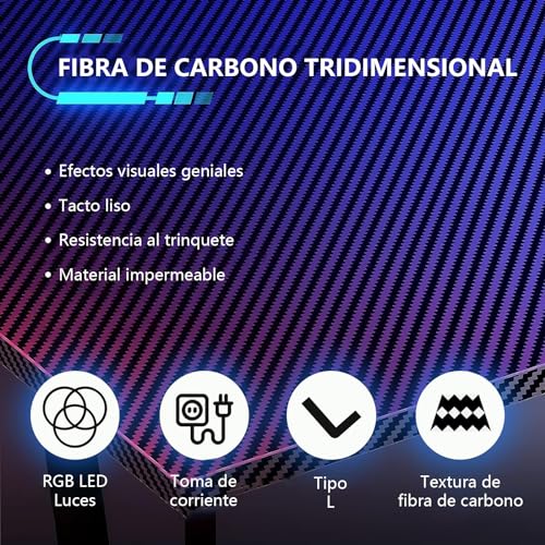 FURRIFIC Escritorio para Computadora en Forma de L, Escritorio Minimalista con Soporte para Monitor, Escritorio Gamer Estructura de Acero,Toma de Corriente, Perchero para Auriculares,106 x 91 x 80cm