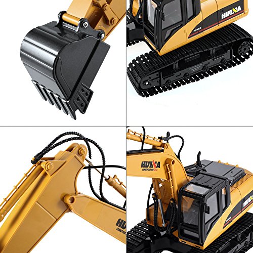 Remote Control Excavator,15 Channel Full Functional RC Excavator Toy Toy Construction Tractor