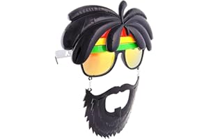 Sun-Staches Party Mustache Sunglasses Costume Accessory UV 400 One Size Fits Most