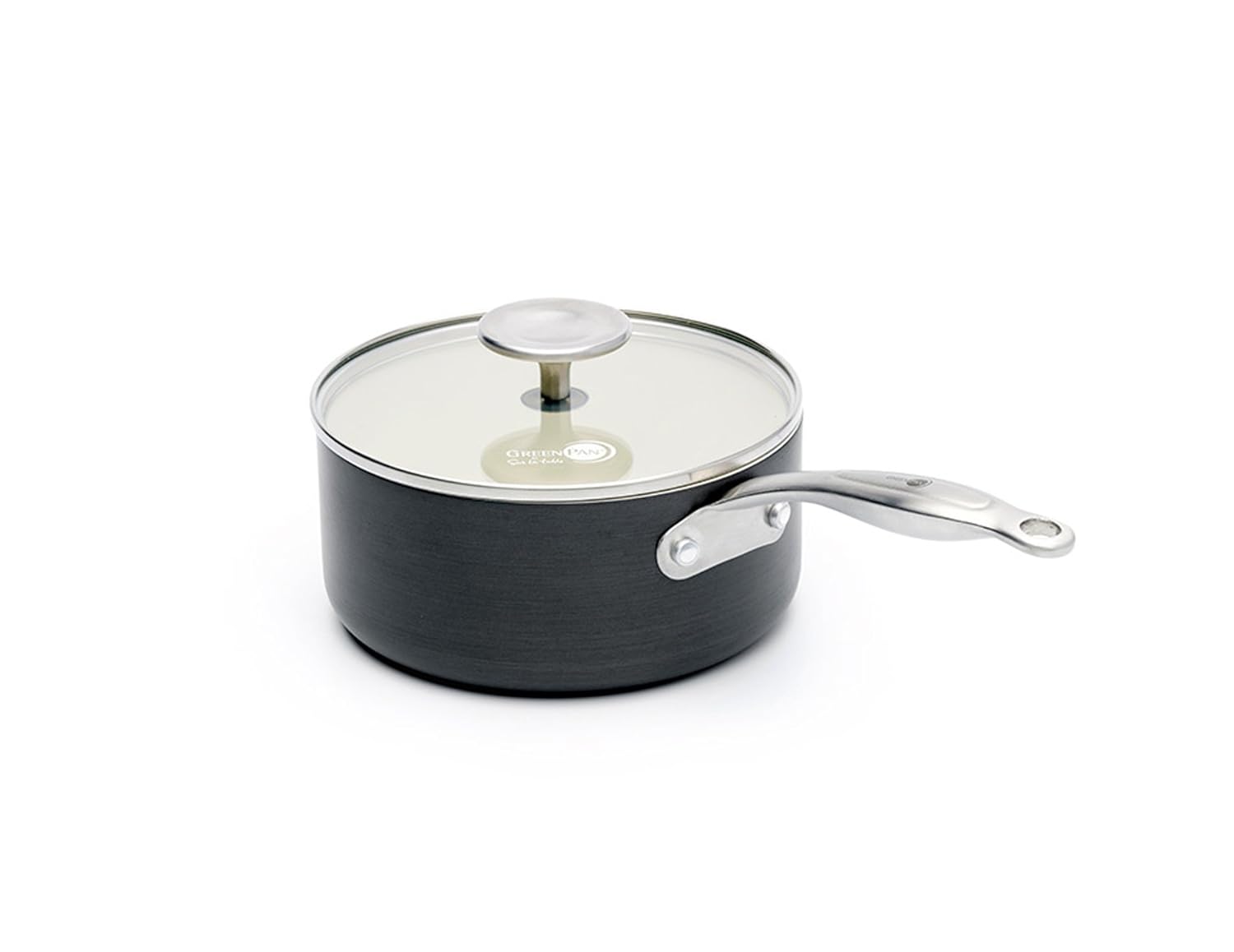 GreenPan Brussels cw001666 - 002 - Cazo aluminio negro 18 cm: Amazon.es: Hogar