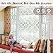 Homein Window Film Privacy, 3D Bubble Decorative Stained Glass Window Film Rainbow Effect Removable Self Adhesive Glass Sticker Static Cling Window Paper Block UV for Kitchen 35.4x78.7inches