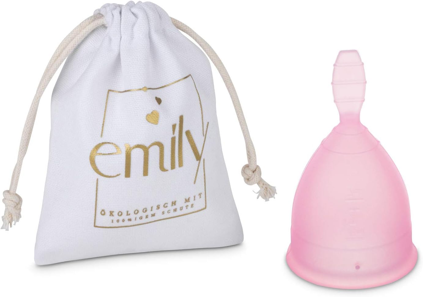 Reusable Menstrual Cup Single Cup in Size S and Pink - Practical & Reliable Alternative to tampons & Pads