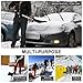 Micbox Snow Shovel with 46'' Adjustable Aluminum Handle 10.5'' Wide Blade Scoop Shovel, Digging Snow Removal Heavy Duty Snow Shovel Perfect for Car Driveway, Camping and Outdoor Emergency