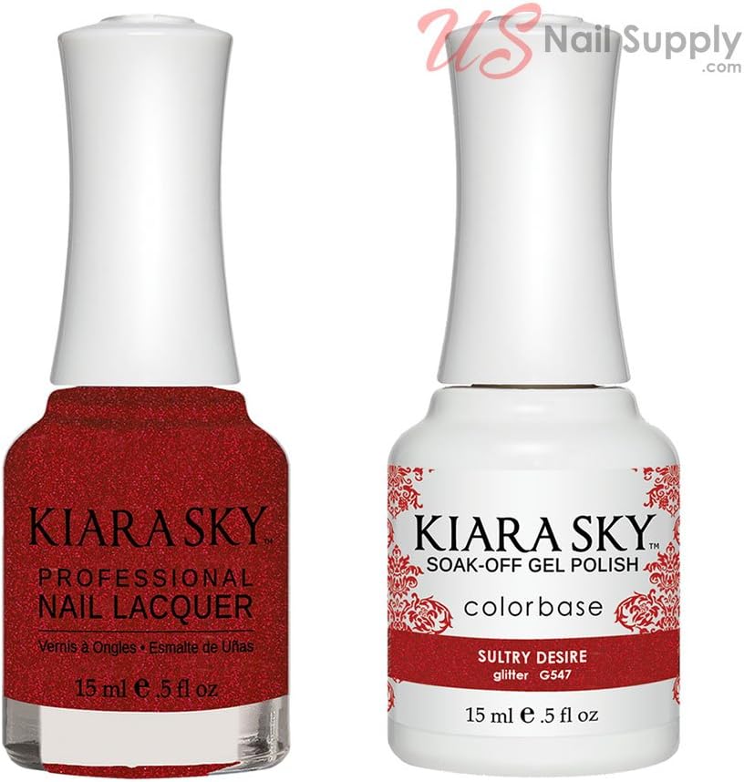 Kiara Sky Matching Gel Polish and Nail Lacquer Sultry Desire, 547