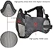 Jadedragon PJ Tactical Fast Helmet & Protect Ear Foldable Double Straps Half Face Mesh Mask & Goggle (Black Python Lines)