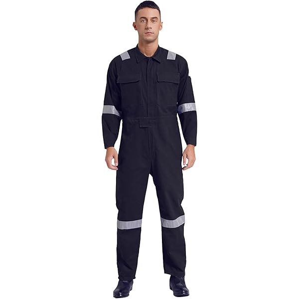 Amazon.com: winying Mens Long Sleeve Front Zip Coveralls