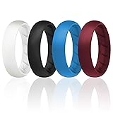 ROQ Silicone Rubber Wedding Ring for Women, Rubber