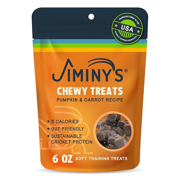 JIMINY’S CHEWY CRICKET TRAINING TREATS FOR DOGS, LOW...