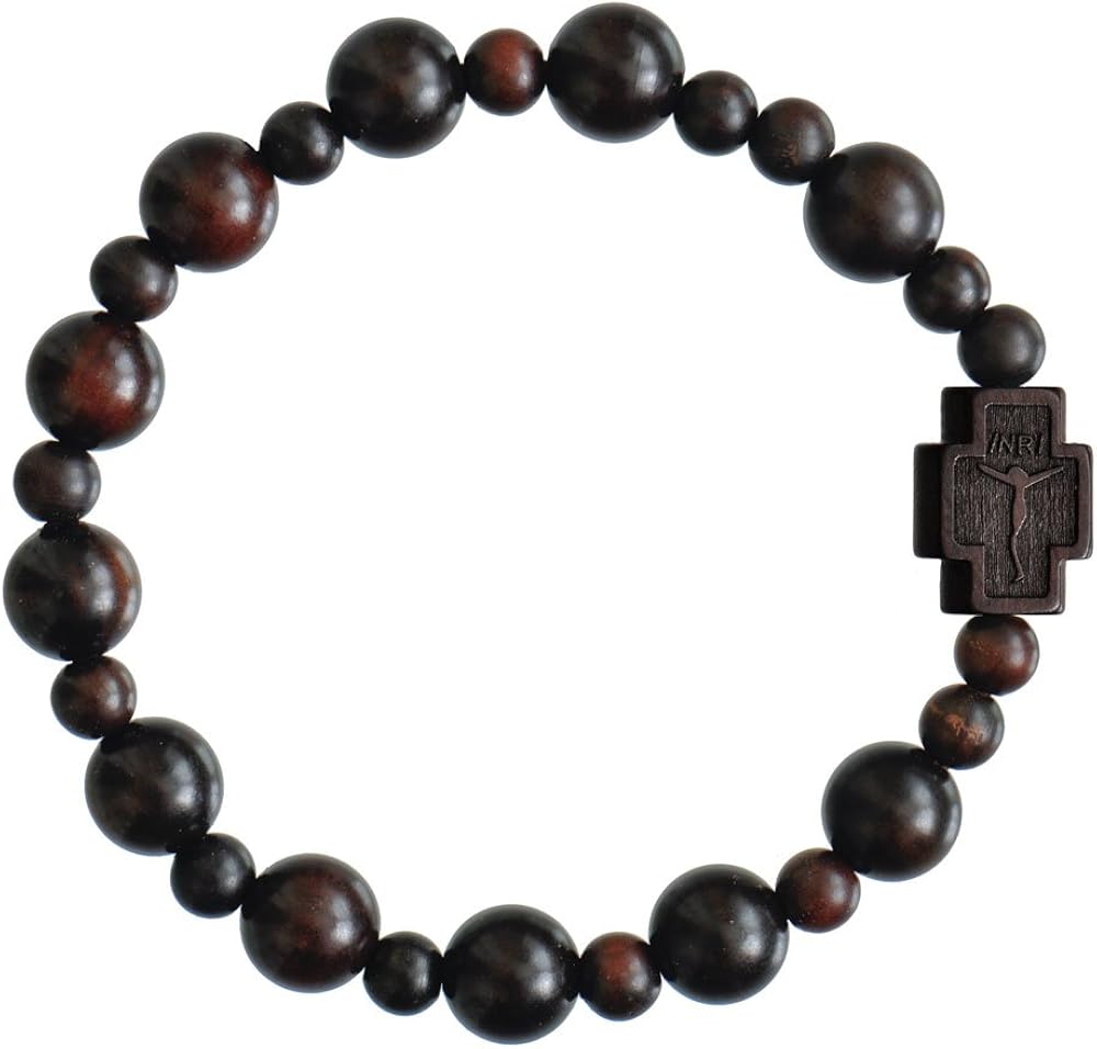 Rosary Bracelet Jujube Wood Beads 10mm