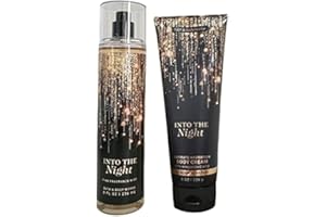 Bath & Body Works - Into the Night - Fine Fragrance Mist and Ultra Shea Body Cream - Full Size (Packaging Varies)