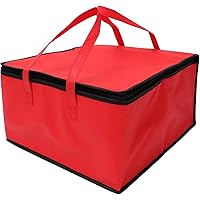 UKD Insulated Food Grocery Delivery Bag Pizza Warmer Bag Picnic Cooler Bag Transport Bag for Hot Food Delivery Drink Carriers