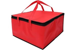 UKD Insulated Food Grocery Delivery Bag Pizza Warmer Bag Picnic Cooler Bag Transport Bag for Hot Food Delivery Drink Carriers