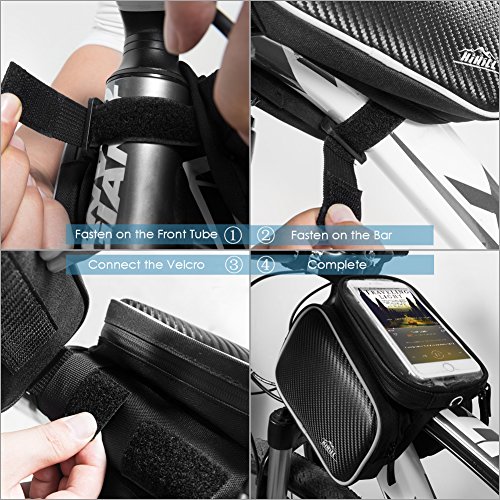 image for HiHiLL Bicycle Bag, Bike Bag, Bicycle Tube Bag, Bike Phone Bag, Bicycl