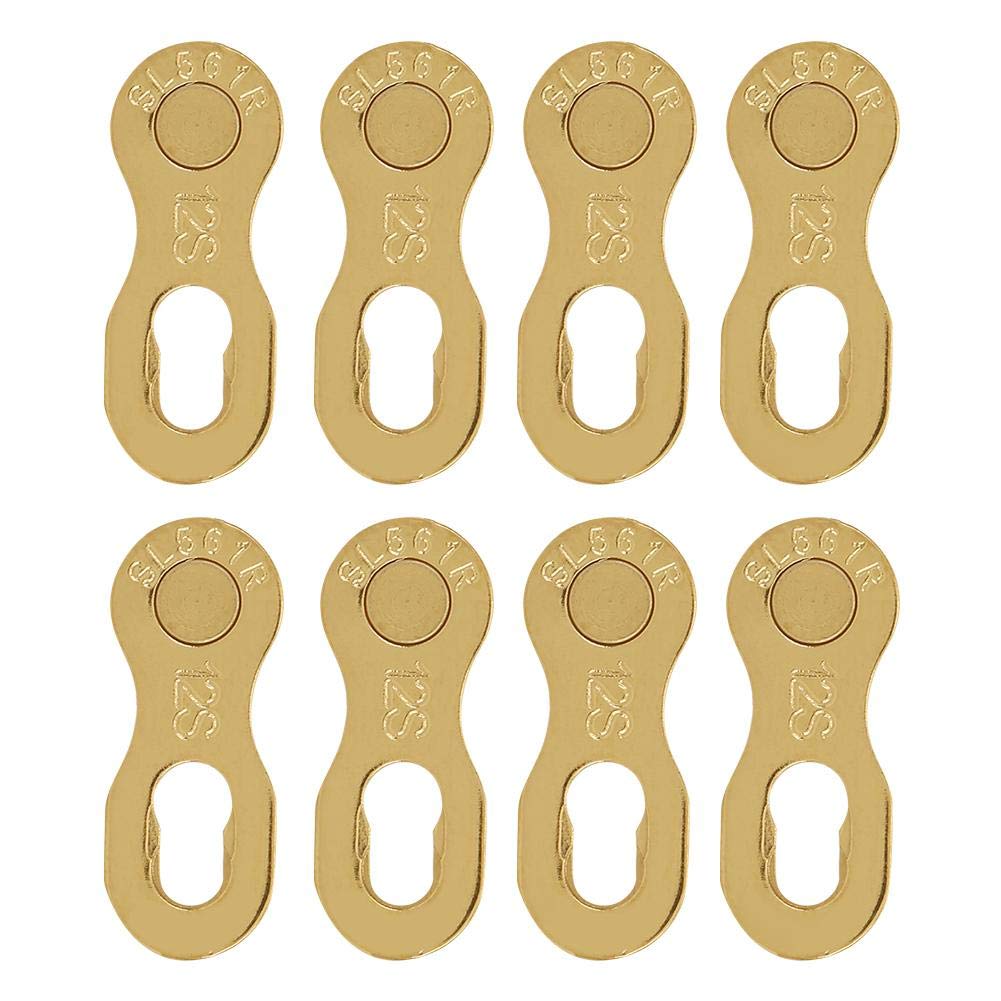 T best 4 Pairs of 12 Speed Chain Links Reusable Steel Bicycle Chain Bicycle Chain Missing Link (Colorful)