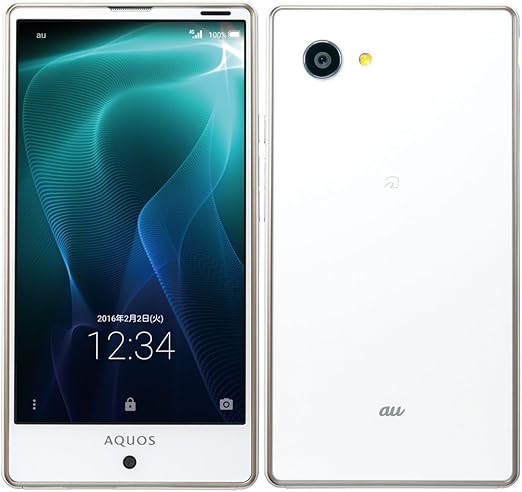 Aquos Serie Mini Shv33 ホワイト 白ロム Sharp Au 携帯電話本体 通販 Amazon