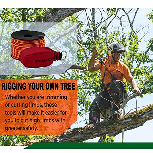 FORESTER Arborist Throw Line Kit Ultra Slick 100 Polyester Rope with