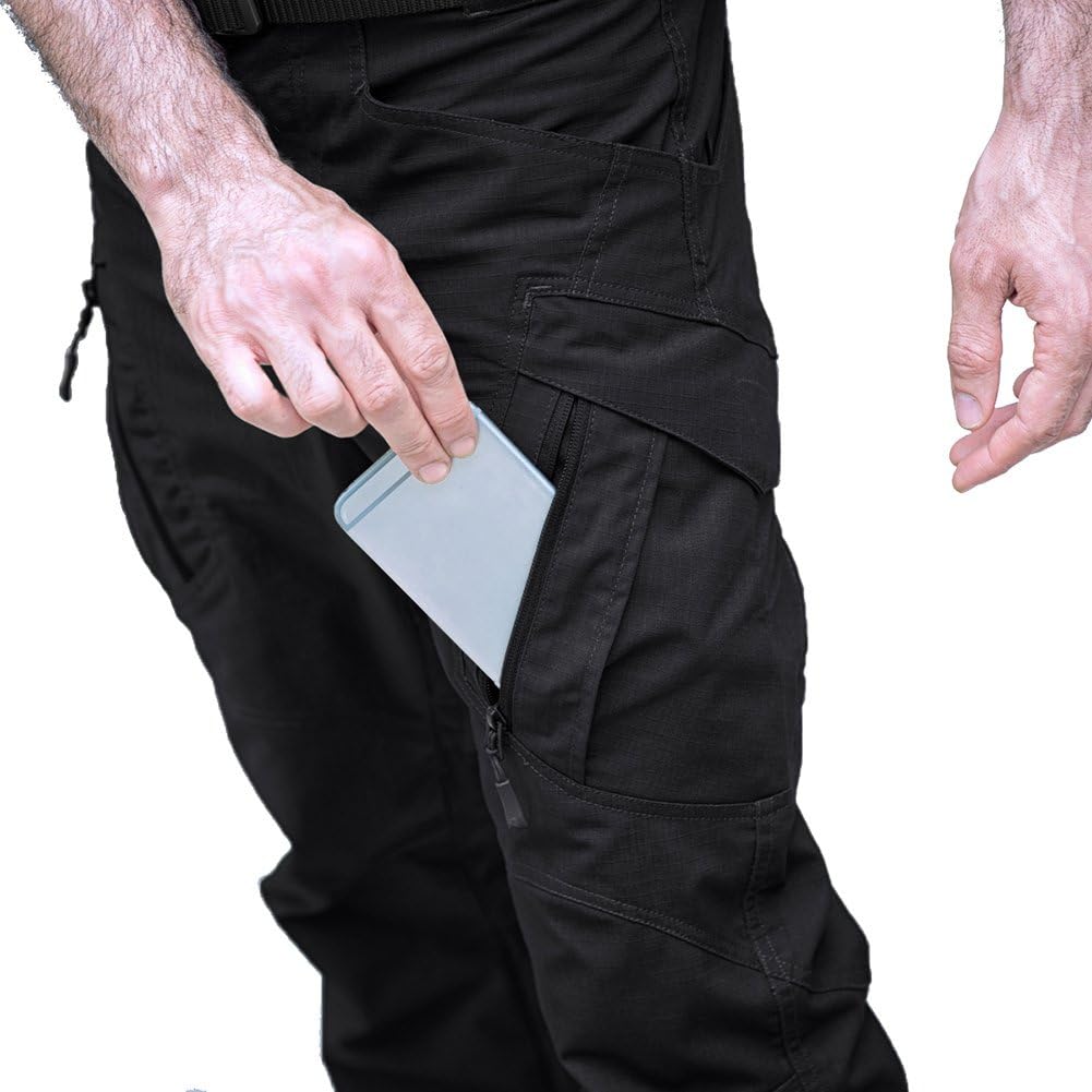 TACVASEN Men's Tactical Cargo Pants Outdoor Sport Military Ripstop Pants: Clothing