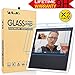 Amazon Echo Show Screen Protector,AnoKe Full Coverage Tempered Glass High Definition Screen Protector[Anti-Scratch] Bubble-Free Excellent Screen Protector for Amazon Alexa Echo Show 2017-2Pack