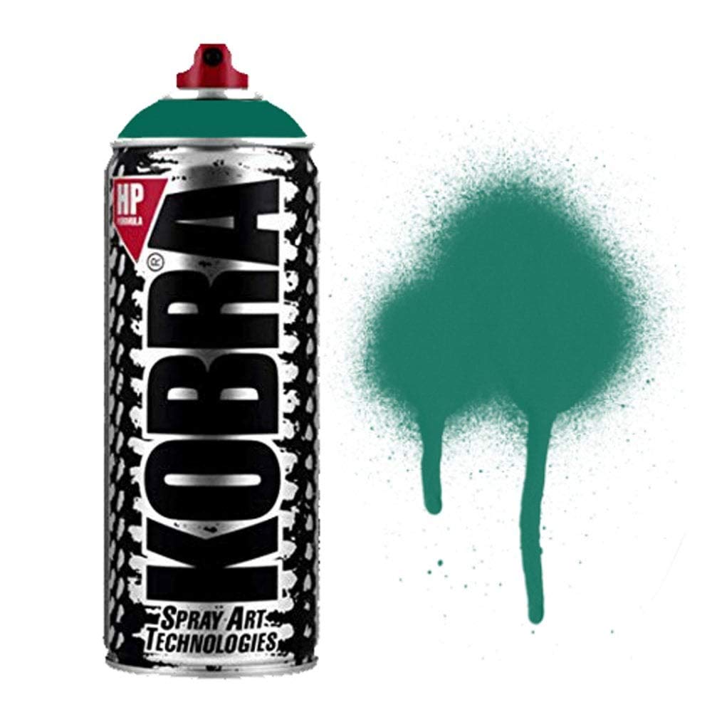 KOBRA HP High Pressure Spray Paint 400ml Can – Professional Grade 100% Acrylic Formula with Matte Finish for Graffiti, Street Art, Crafts & Multi-Surface Use (1120 Niagara)