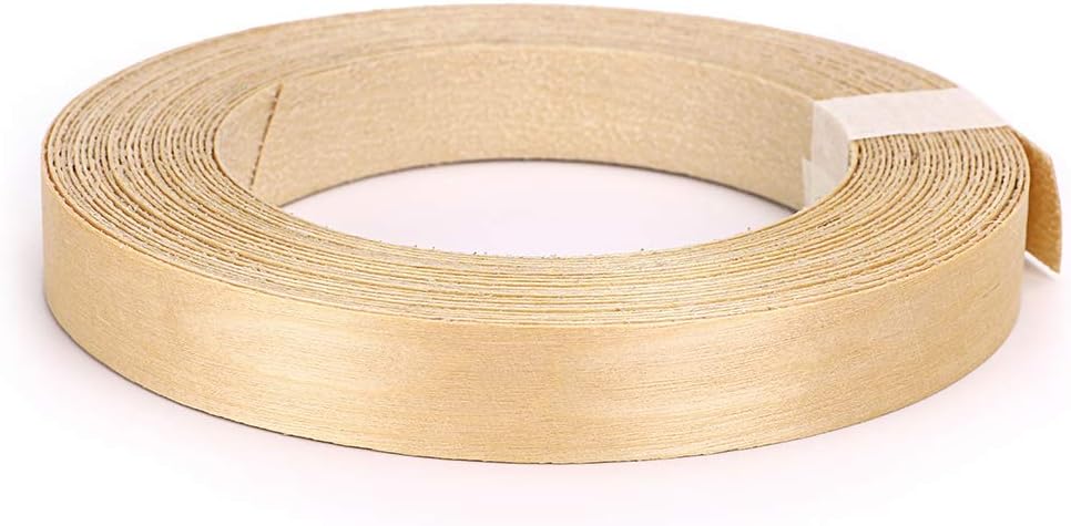 Skelang Birch Wood Veneer, Wood Edging Tape, Iron-on Veneer for Shelf Wardrobe, Door Frame, Desktop, 19mm×15m - Image 3