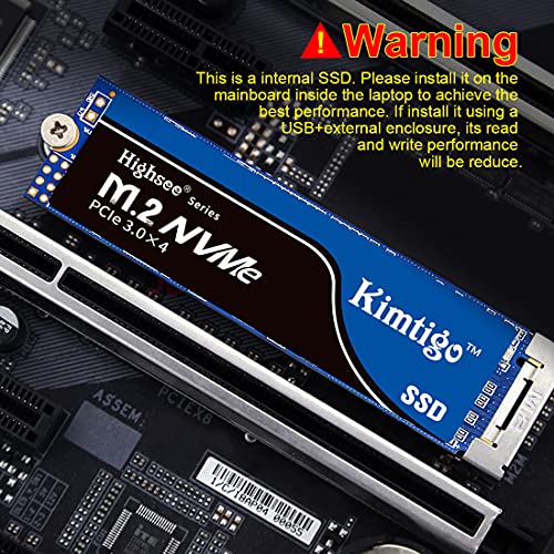 Kimtigo 1TB SSD M.2 2280 NVMe Interface PCIe Gen 3x4 Internal Solid
