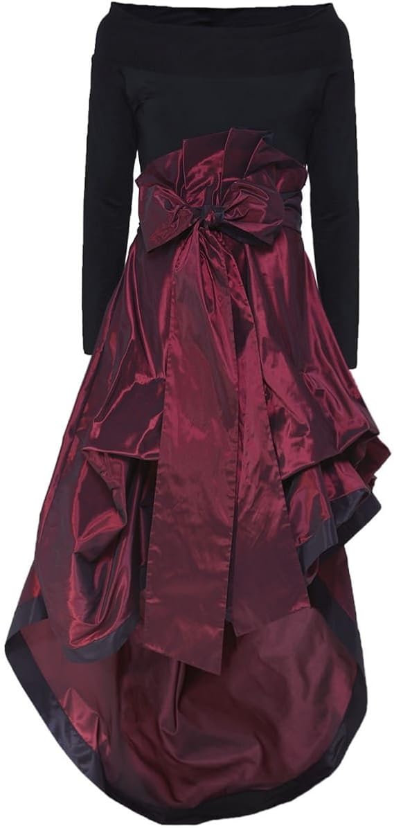 Amazon.com: Xenia Design Taffeta Long Sleeve Dress Red: Clothing