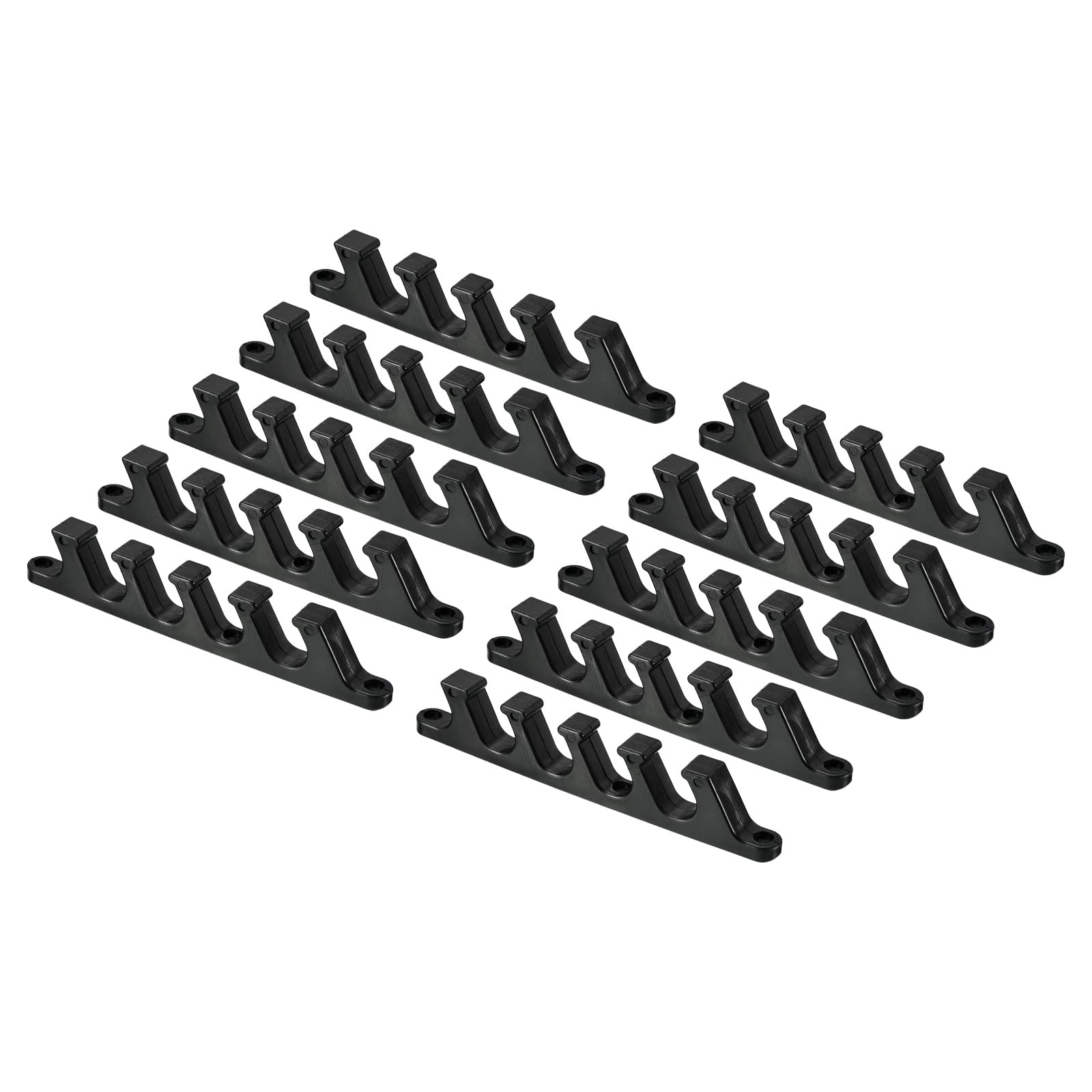 PATIKIL Chaise Adjustment Bracket, 10 Pack 5 Position Lawn Furniture Multi Position Back Support Adjuster for Outdoor Lounge Patio, Black