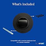 XFORT Matt Black Thumb Turn Lock Bathroom Door Deadbolt Kit view 5