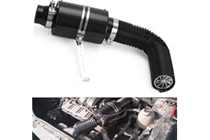 PTNHZ Universal 3" Racing Carbon Fiber Cold Feed Induction Kit Air Intake Kit Air Filter Box With Fan