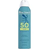 Blue Lizard Kids Mineral Sunscreen Spray SPF 50+, Brand, Broad-Spectrum UVA/UVB Protection, Water-Resistant, Zinc Oxide Formula, 5 fl oz