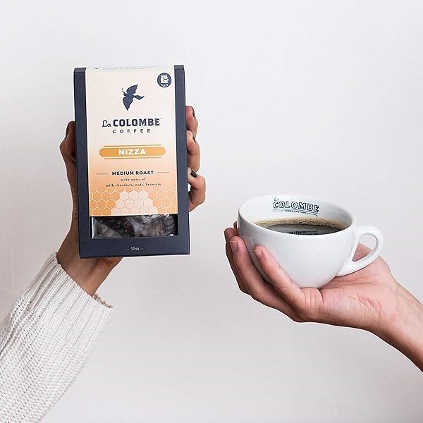 LA COLOMBE NIZZA MEDIUM ROAST DRIP GRIND GROUND COFFEE – NOTES OF MILK CHOCOLATE, NUTS & BROWNIE WITH HONEY-SWEET ROASTED NUTTINESS, 12 OUNCE (PACK OF 1)