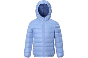 AIMISYOU Boy and Girls Waterproof Coat Winter Lightweight Puffer Jackets Hooded Outerwear