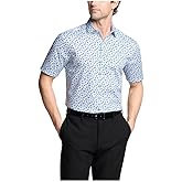 Van Heusen Mens Dress Shirt Short Sleeve Slim Fit Poplin