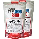 Hard Rhino Agmatine Sulfate Powder, 250 Grams (8.8 Oz), Unflavored, Lab-Tested, Scoop Included