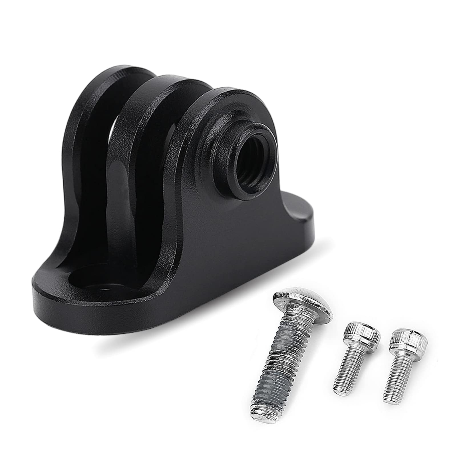 Dioche Bike Camera Mount, Bike Bicycle Handlebar Mount for, Bicycle Combo Mount Adapter, Metal Bicycle Computer Bracket Camera Mount Adapter, Camera Mount Adapter Set (Black)