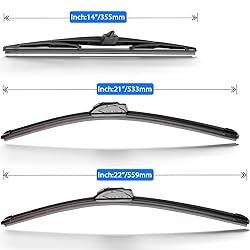 RAINTOK Windshield Wiper Blade Set Replacement for