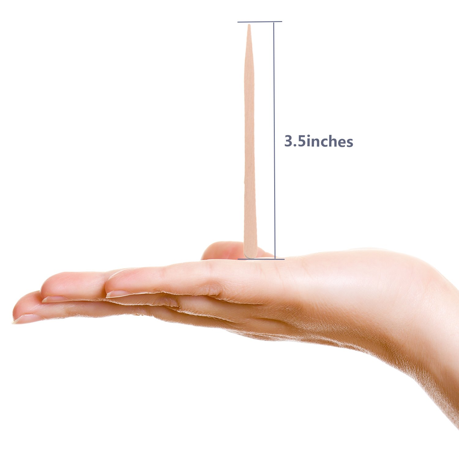 Whaline 400 Pieces Small Wax Sticks Wood Spatulas Applicator Craft Sticks for Hair Eyebrow Removal