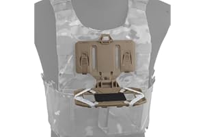 JFFCESTORE Tactical Admin Phone Platform Pouch Molle Cell Phone Holder Carrier Phone Mount for Screen Size 4.7"-6.7" (Tan)