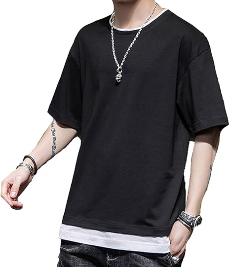 Amazon Tシャツ メンズ 半袖 大きいサイズ 無地 速乾 おしゃれ 五分袖 新品 Tシャツ カットソー 通販