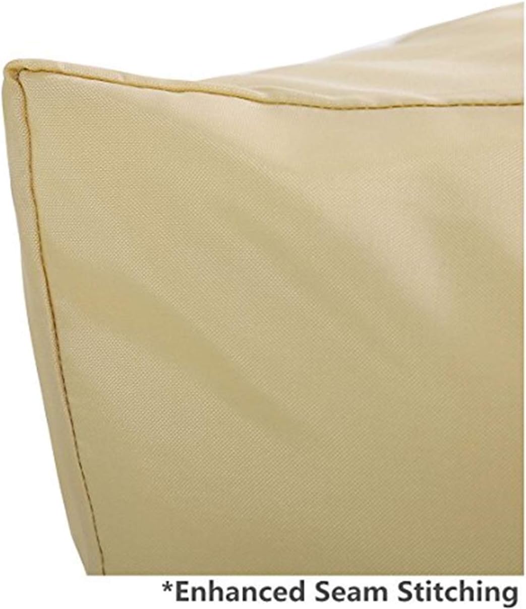 Outdoor 3 Triple Seater Hammock Patio Swing Chair Cover, Water-Resistant, All Weather Protection, Beige Color : Garden & Outdoor