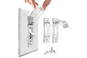 Wall Switch Guards of 2, Secure Toggle Switch Covers to Prevent Accidental Activation – Universal Fit for Standard Light Swit